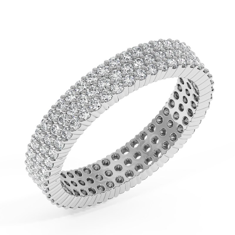 18K White Gold Roban Eternity Band