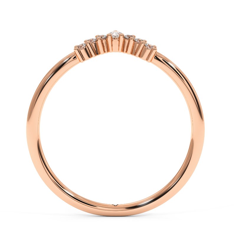 18K Rose Gold Tiana Wedding Band