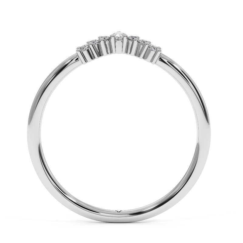 18K White Gold Tiana Wedding Band