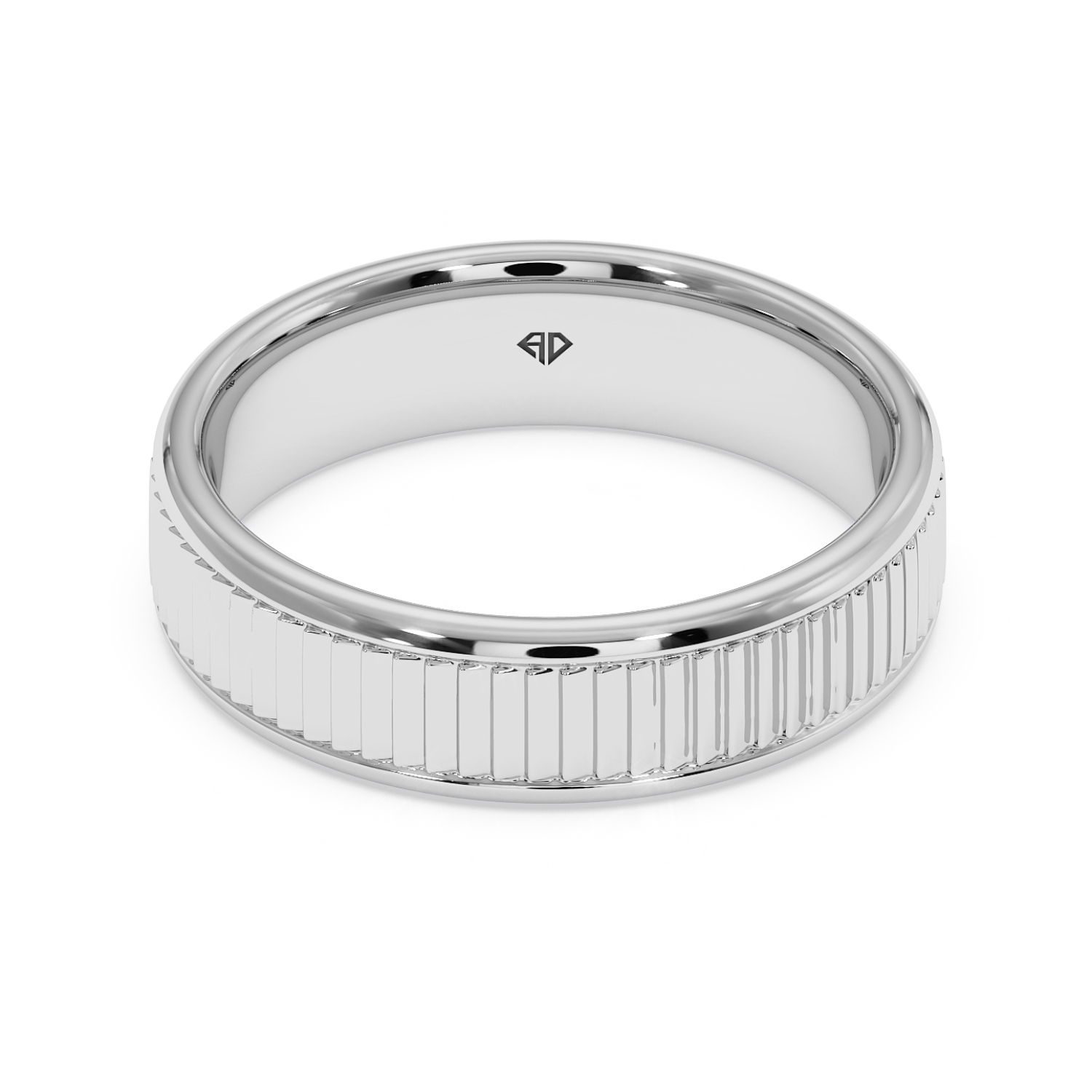 18K White Gold RING-071 Wedding Band