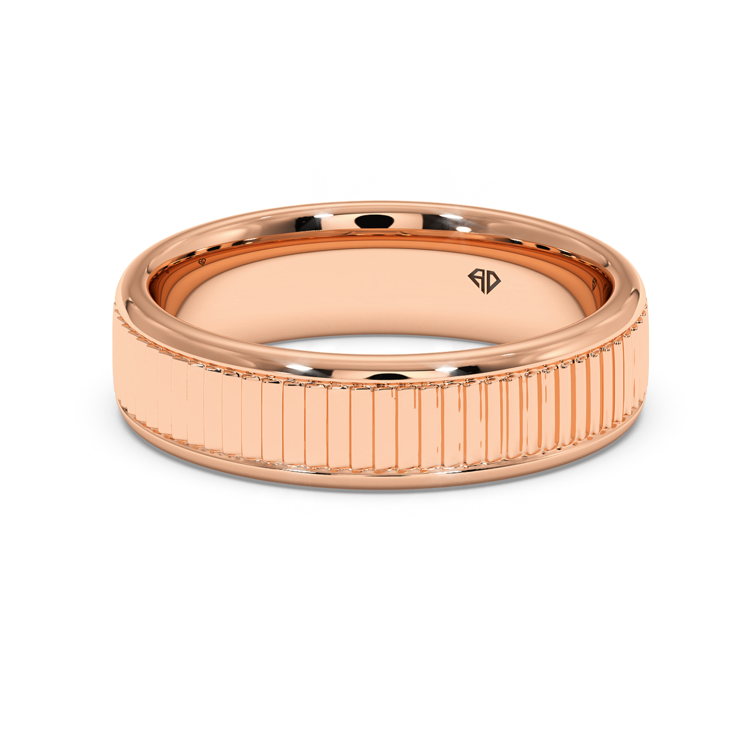 18K Rose Gold RING-071 Wedding Band