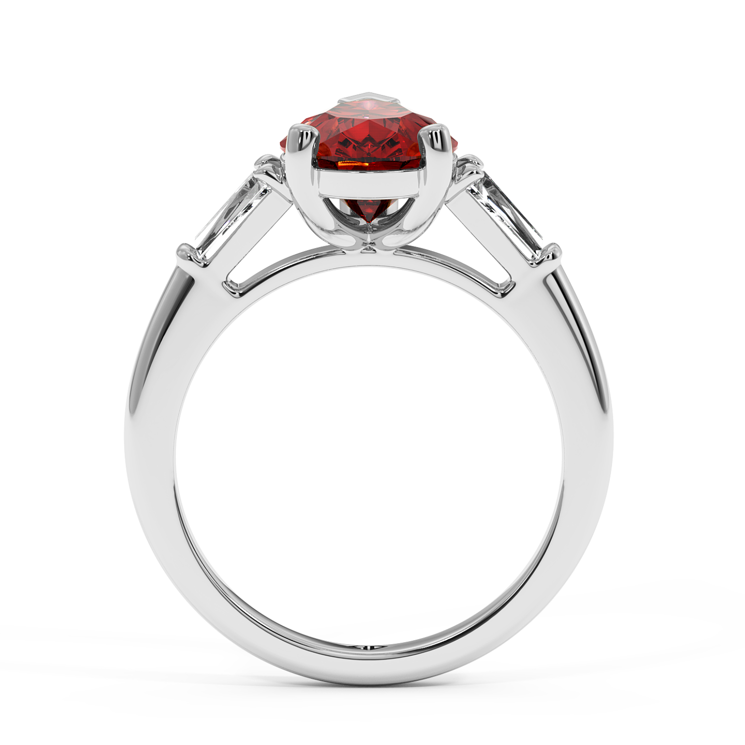 Platinum RING-082 Engagement Ring