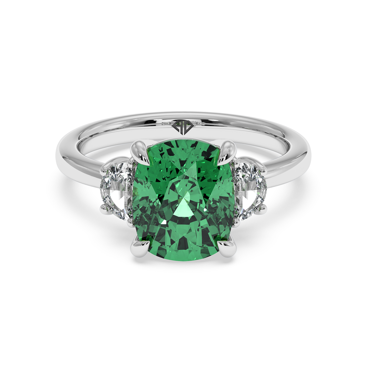 18K White Gold RING-083 Engagement Ring