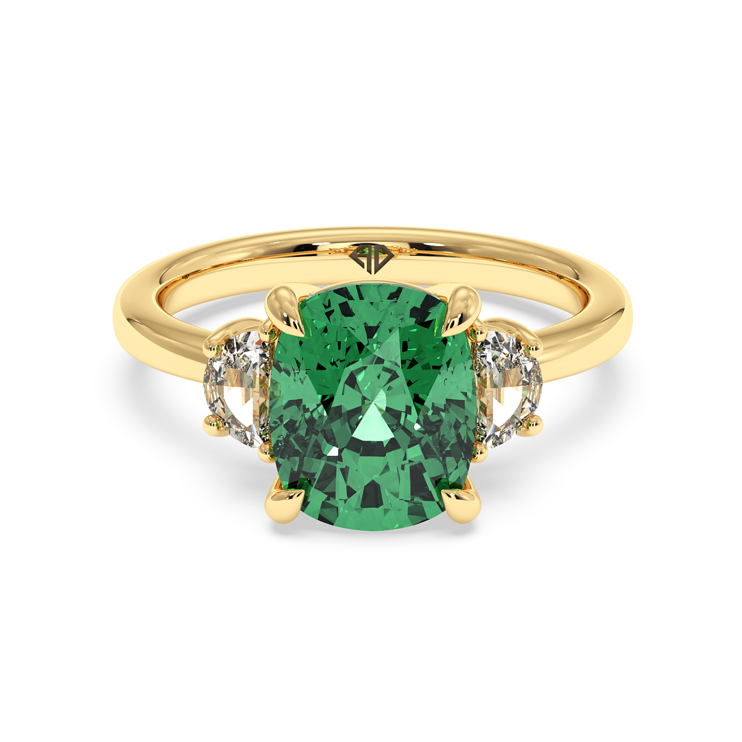 18K Yellow Gold RING-083 Engagement Ring