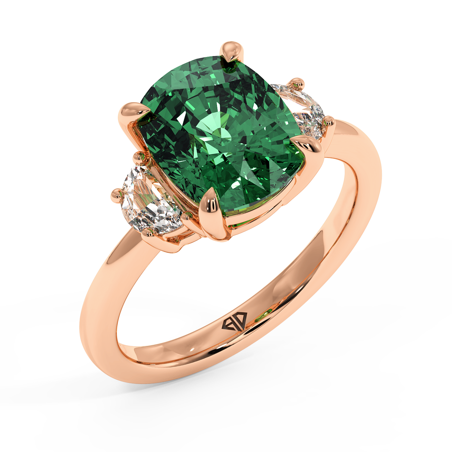 18K Rose Gold RING-083 Engagement Ring