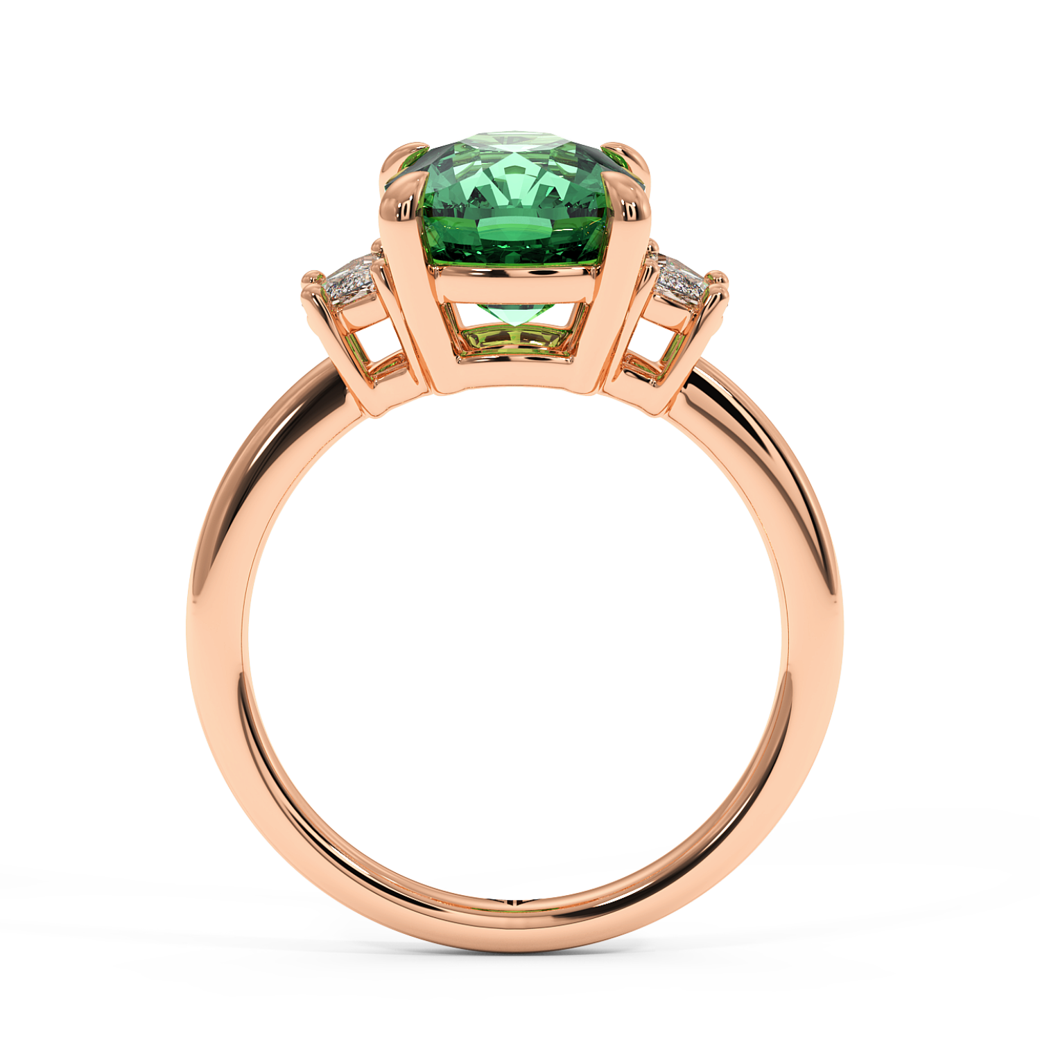 18K Rose Gold RING-083 Engagement Ring