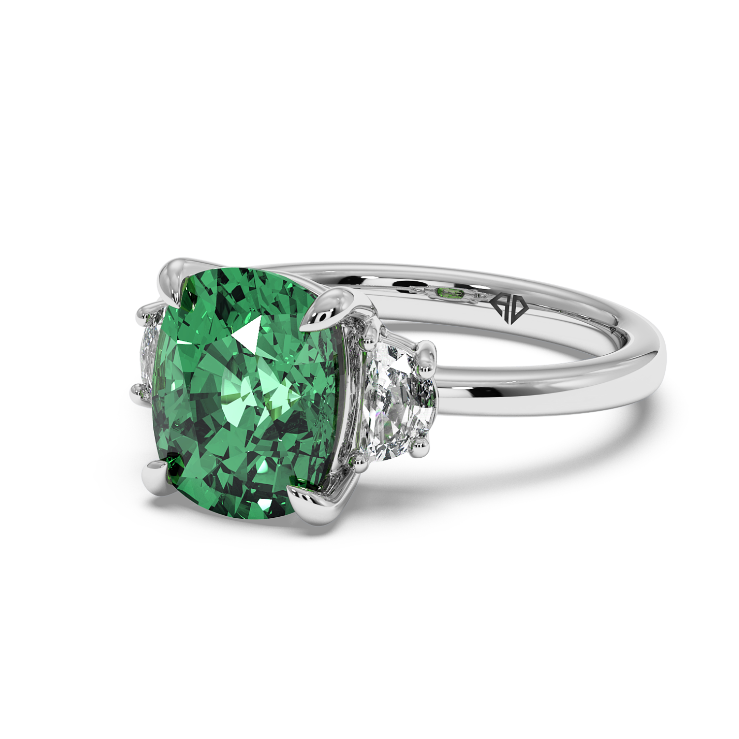 18K White Gold RING-083 Engagement Ring