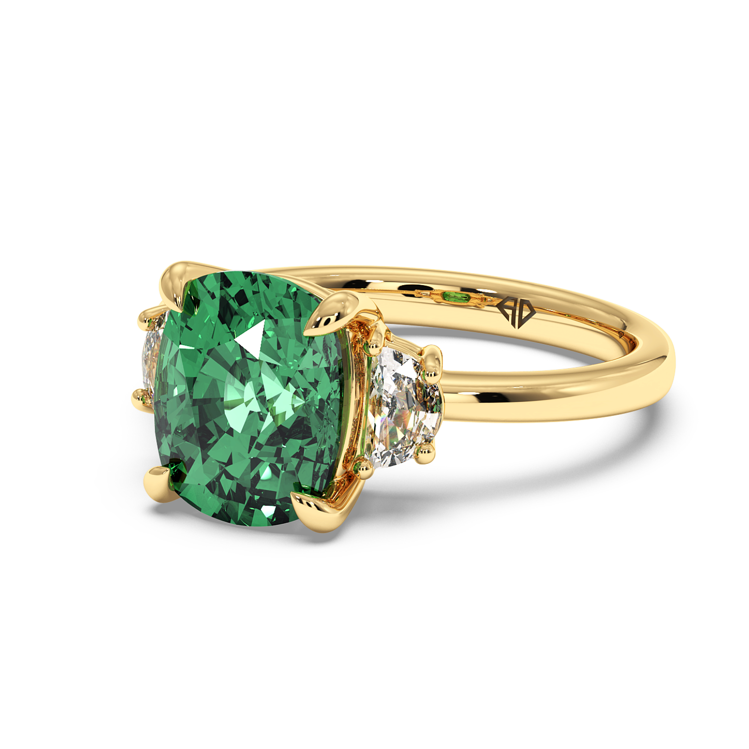 18K Yellow Gold RING-083 Engagement Ring