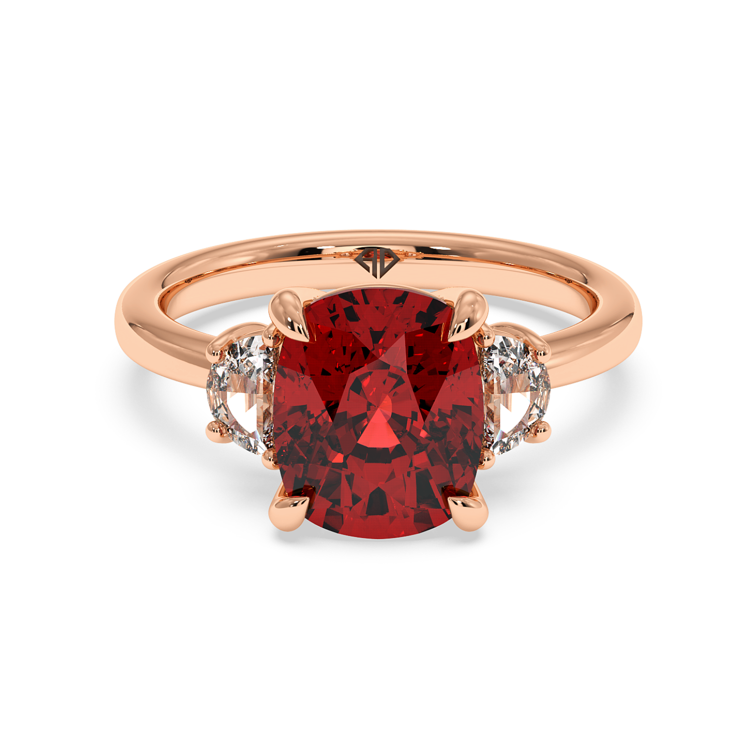 18K Rose Gold RING-083 Engagement Ring