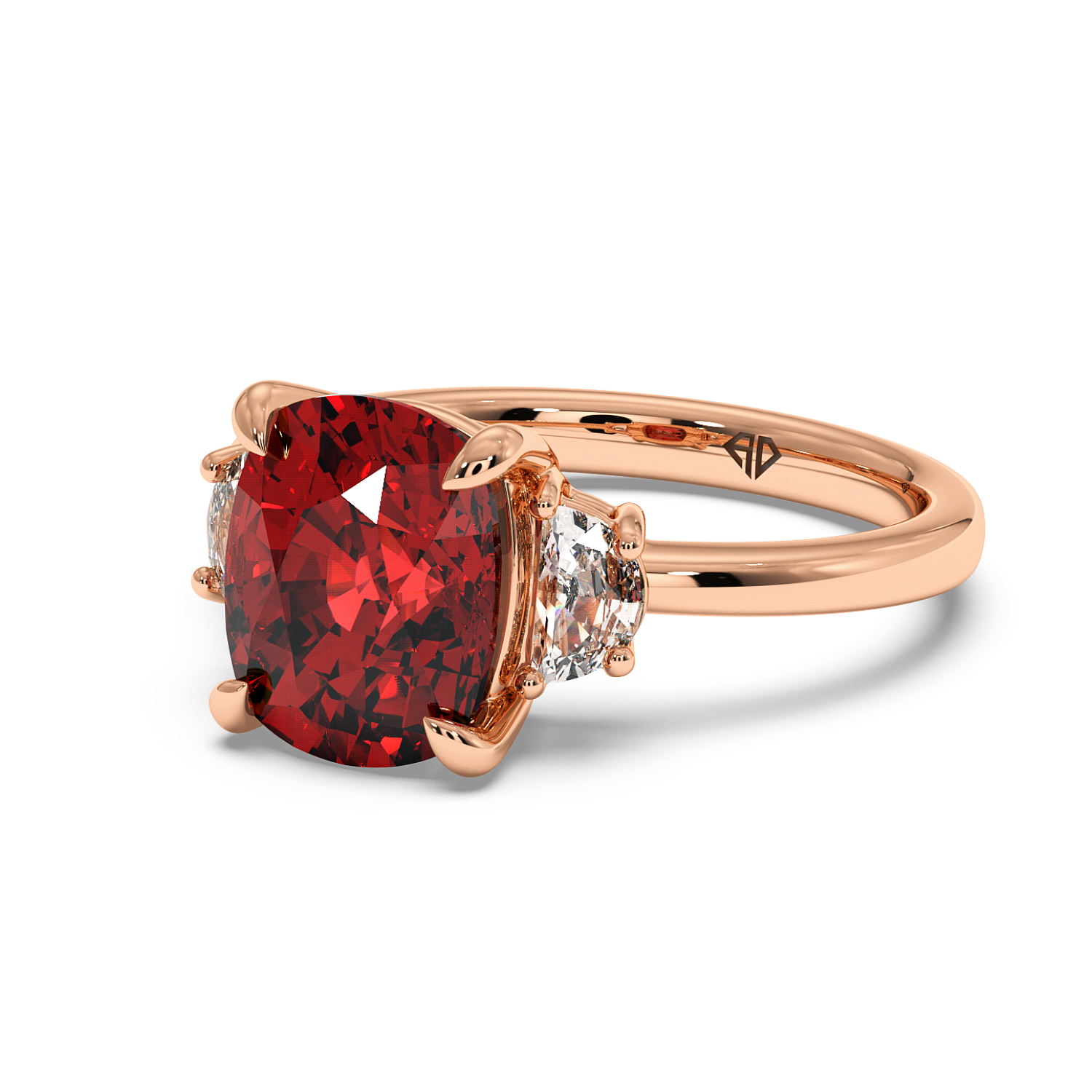 18K Rose Gold RING-083 Engagement Ring
