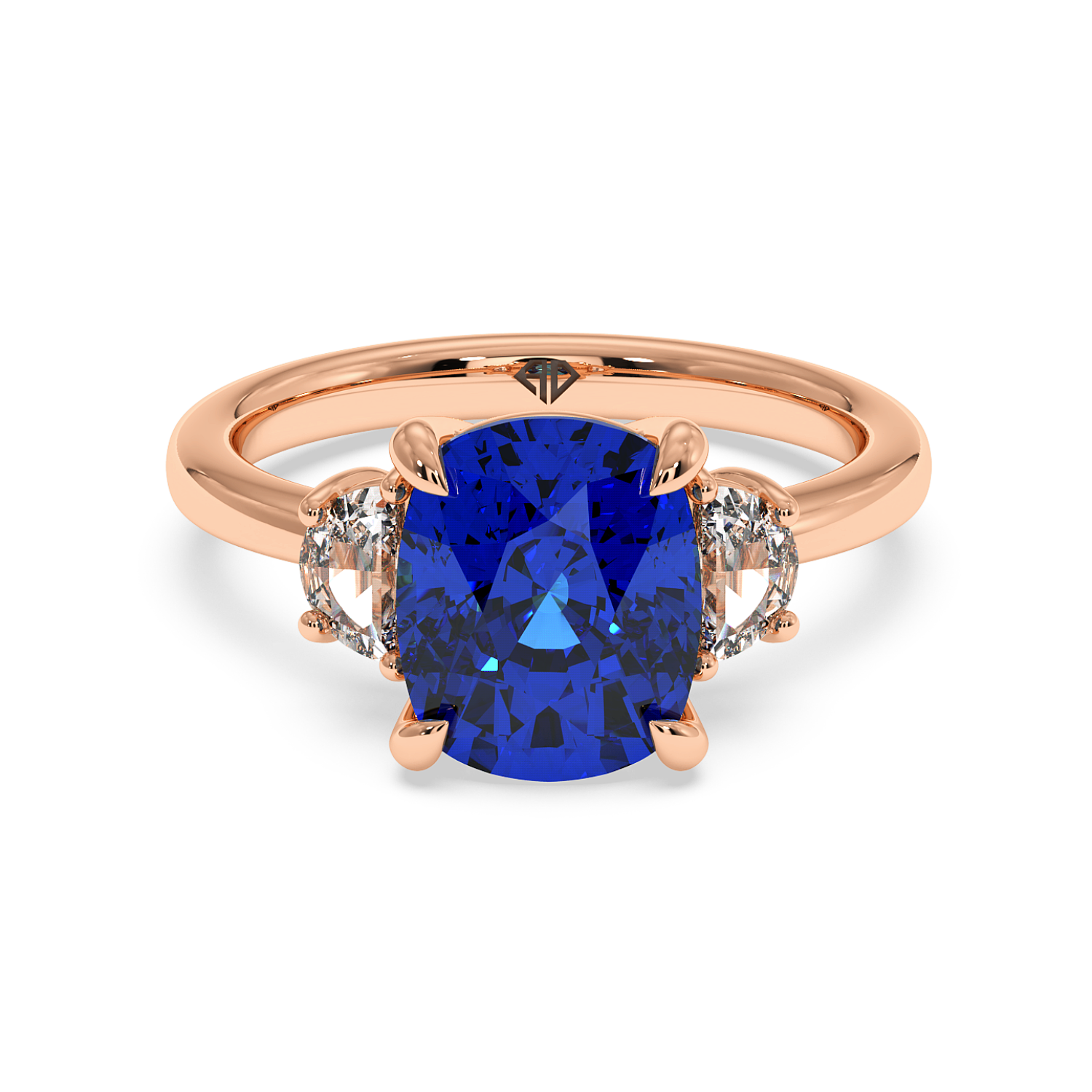 18K Rose Gold RING-083 Engagement Ring