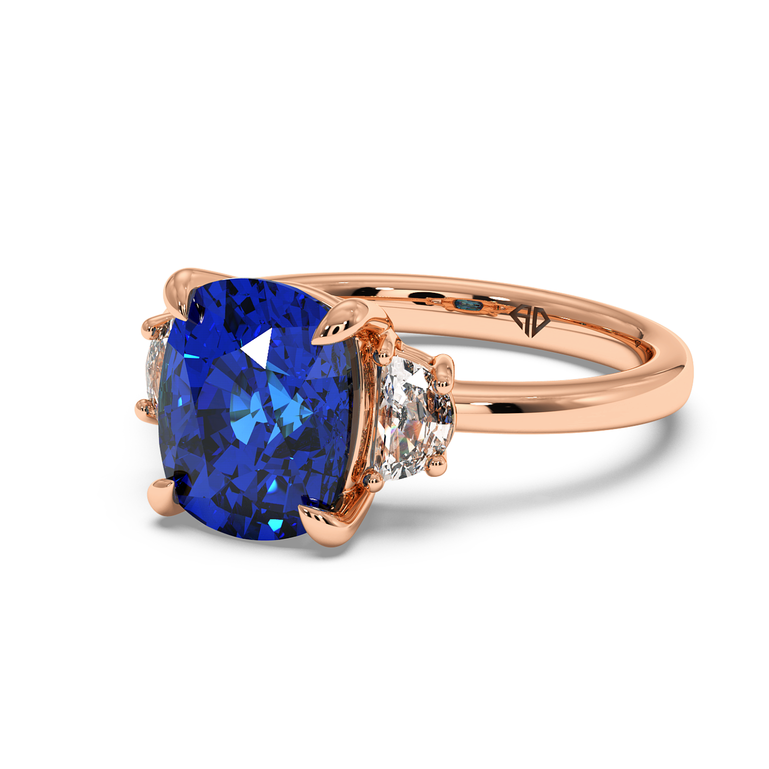 18K Rose Gold RING-083 Engagement Ring