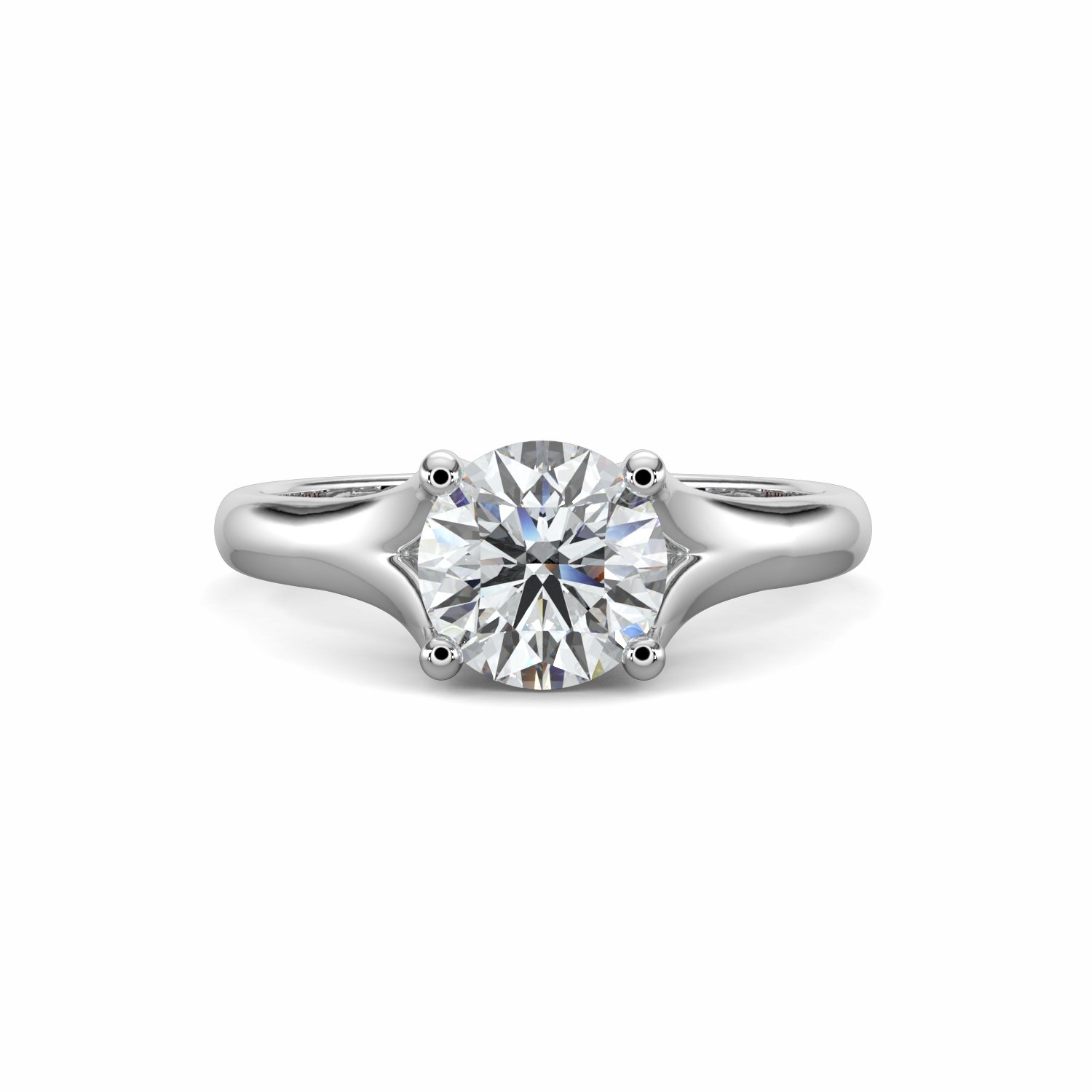 18K White Gold Mabel Diamond Solitaire Engagement Ring