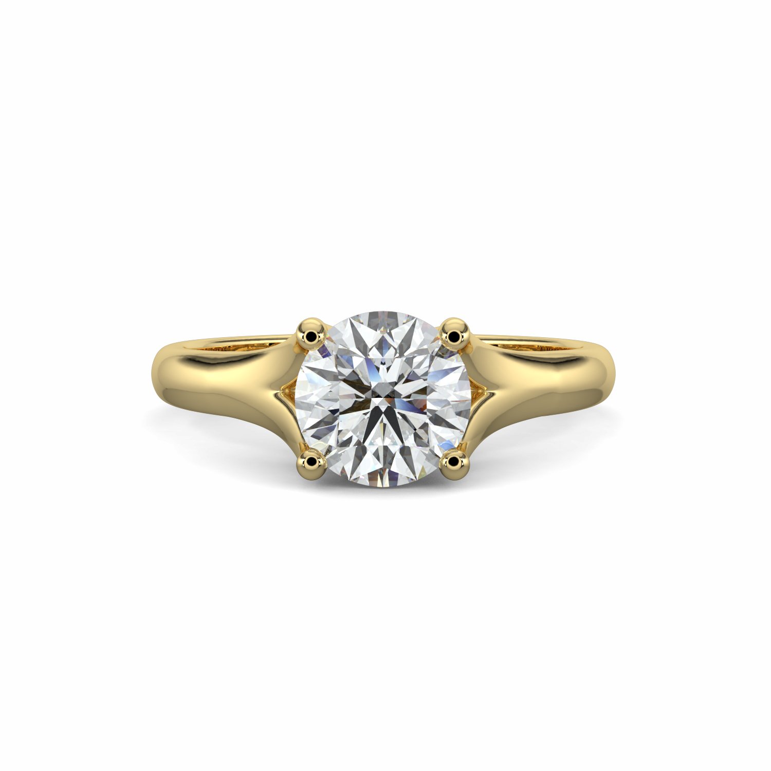 18K White Gold Mabel Diamond Solitaire Engagement Ring