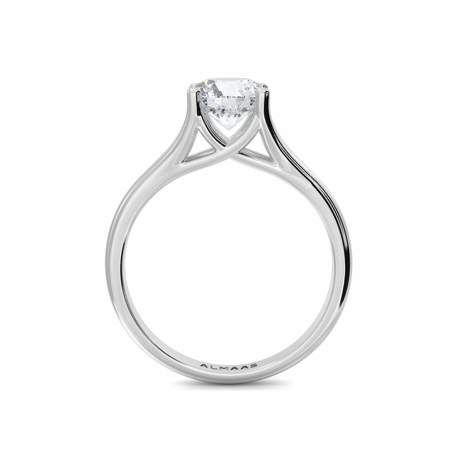18K White Gold Mabel Diamond Solitaire Engagement Ring