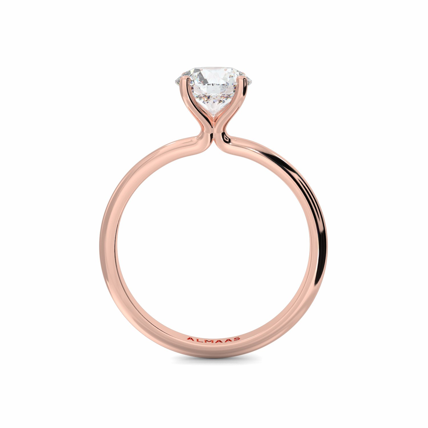 18K Rose Gold Ophelia Diamond Solitaire Engagement Ring