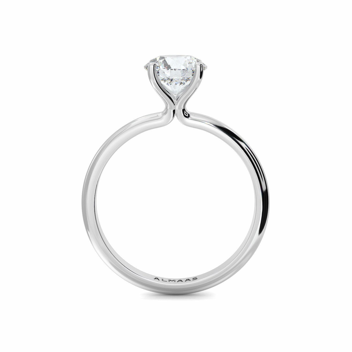 18K White Gold Ophelia Diamond Solitaire Engagement Ring