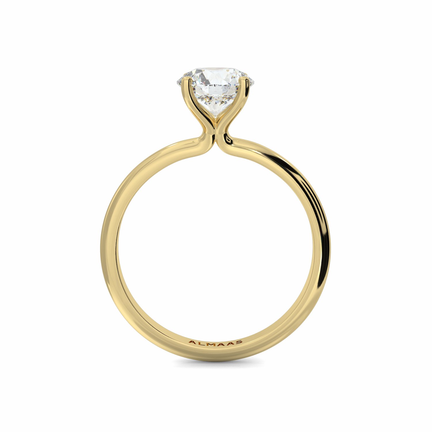 18K Yellow Gold Ophelia Diamond Solitaire Engagement Ring