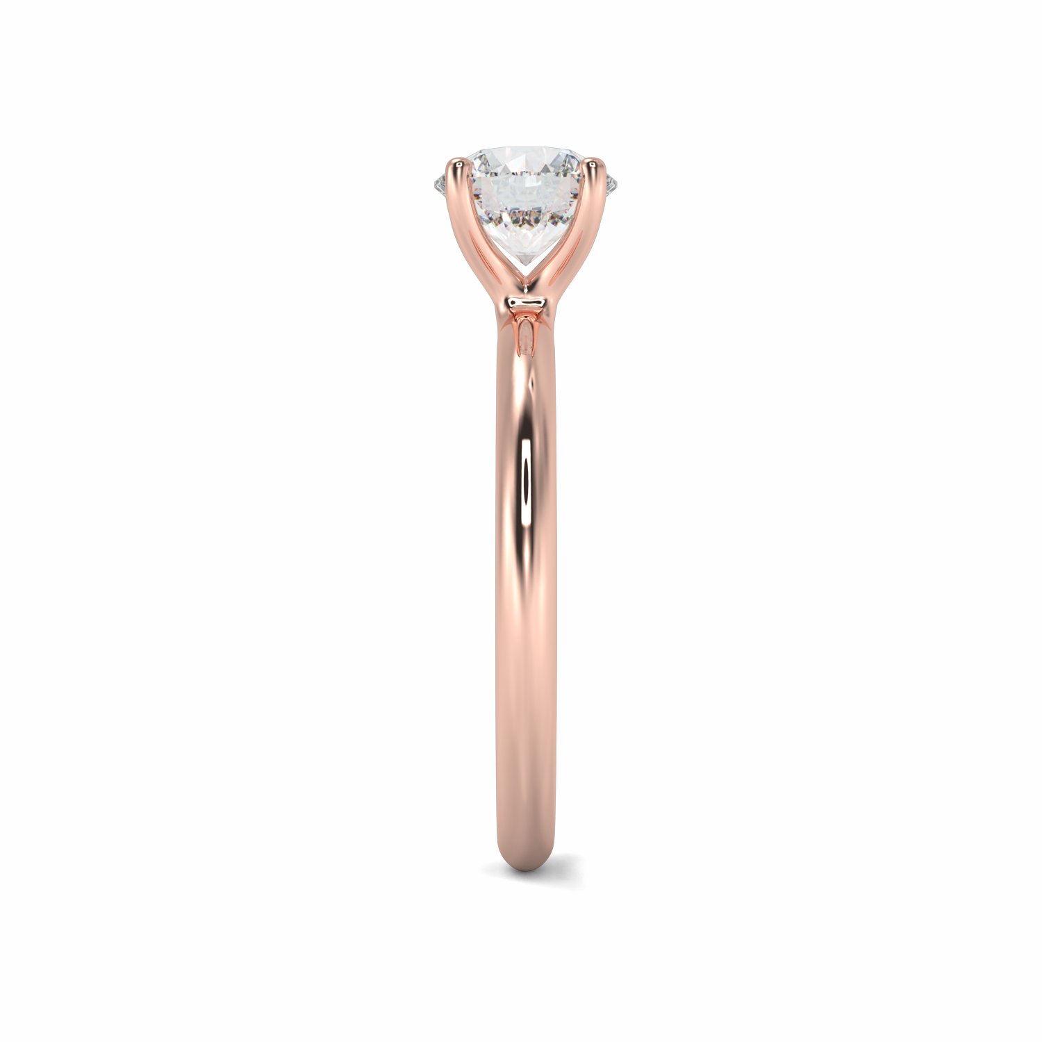 18K Rose Gold Ophelia Diamond Solitaire Engagement Ring