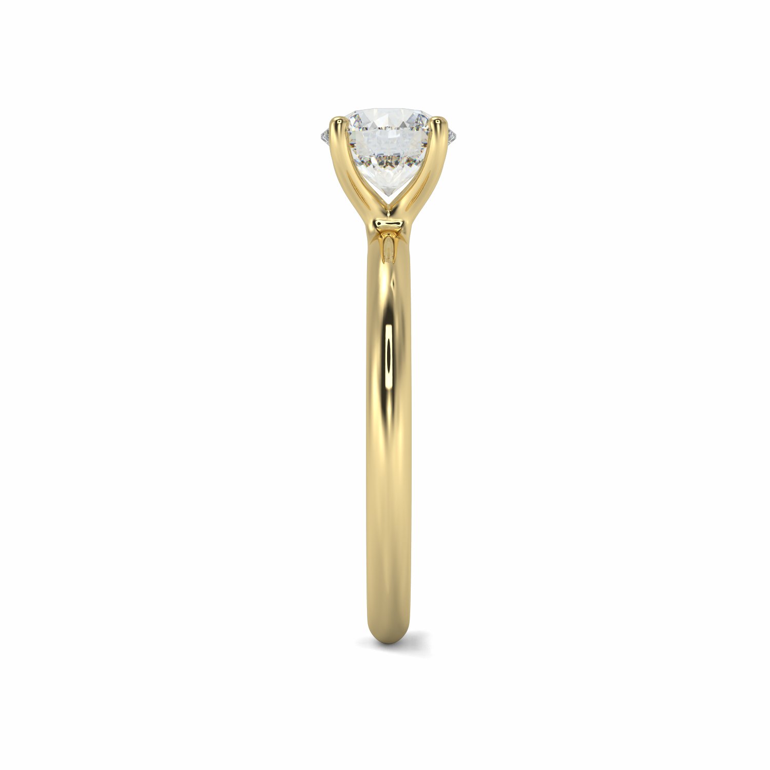 18K Yellow Gold Ophelia Diamond Solitaire Engagement Ring