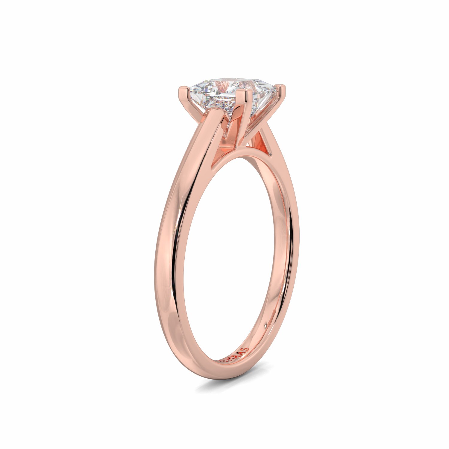 18K Rose Gold Kylie Engagement Ring