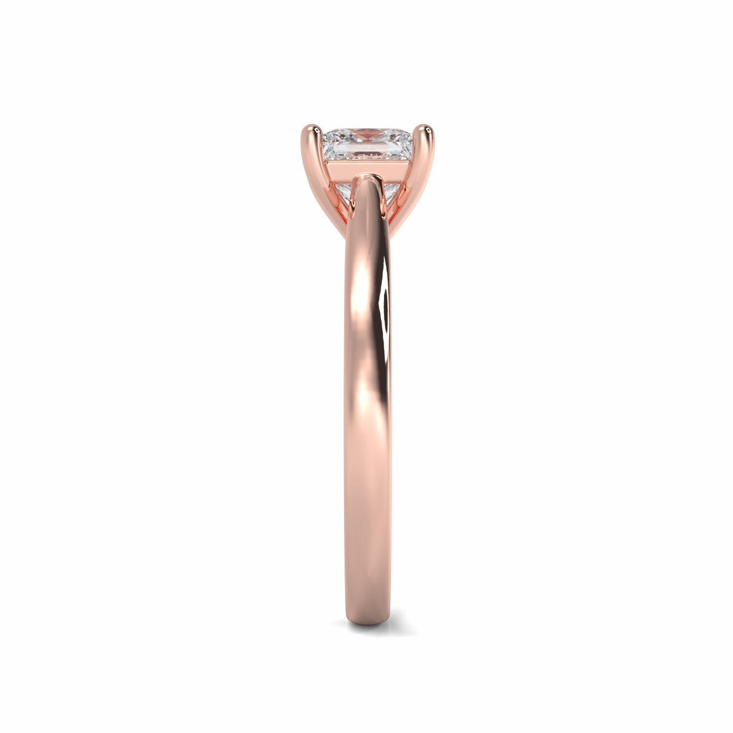 18K Rose Gold Lottie Engagement Ring