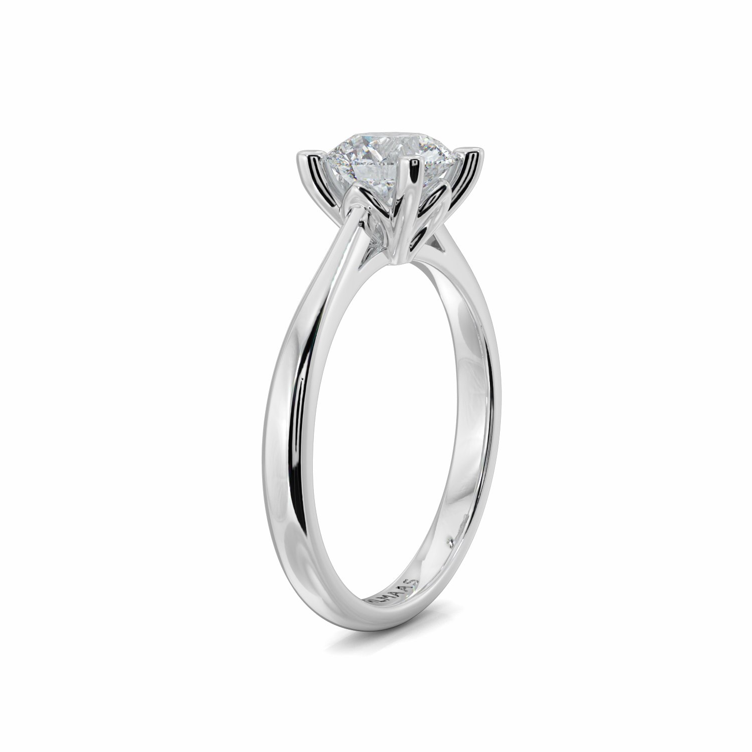 Platinum Belle Diamond Solitaire Engagement Ring