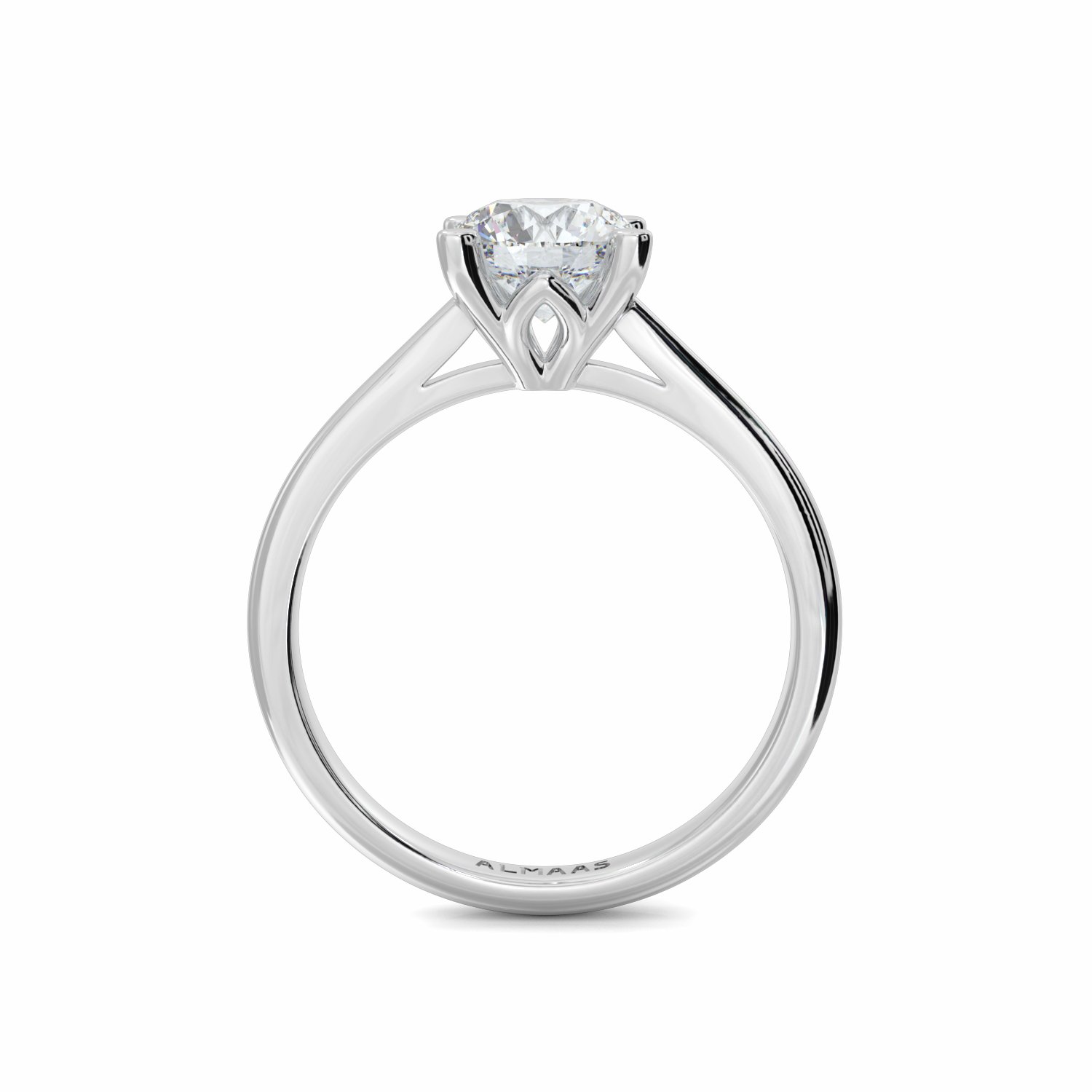 18K White Gold Belle Diamond Solitaire Engagement Ring
