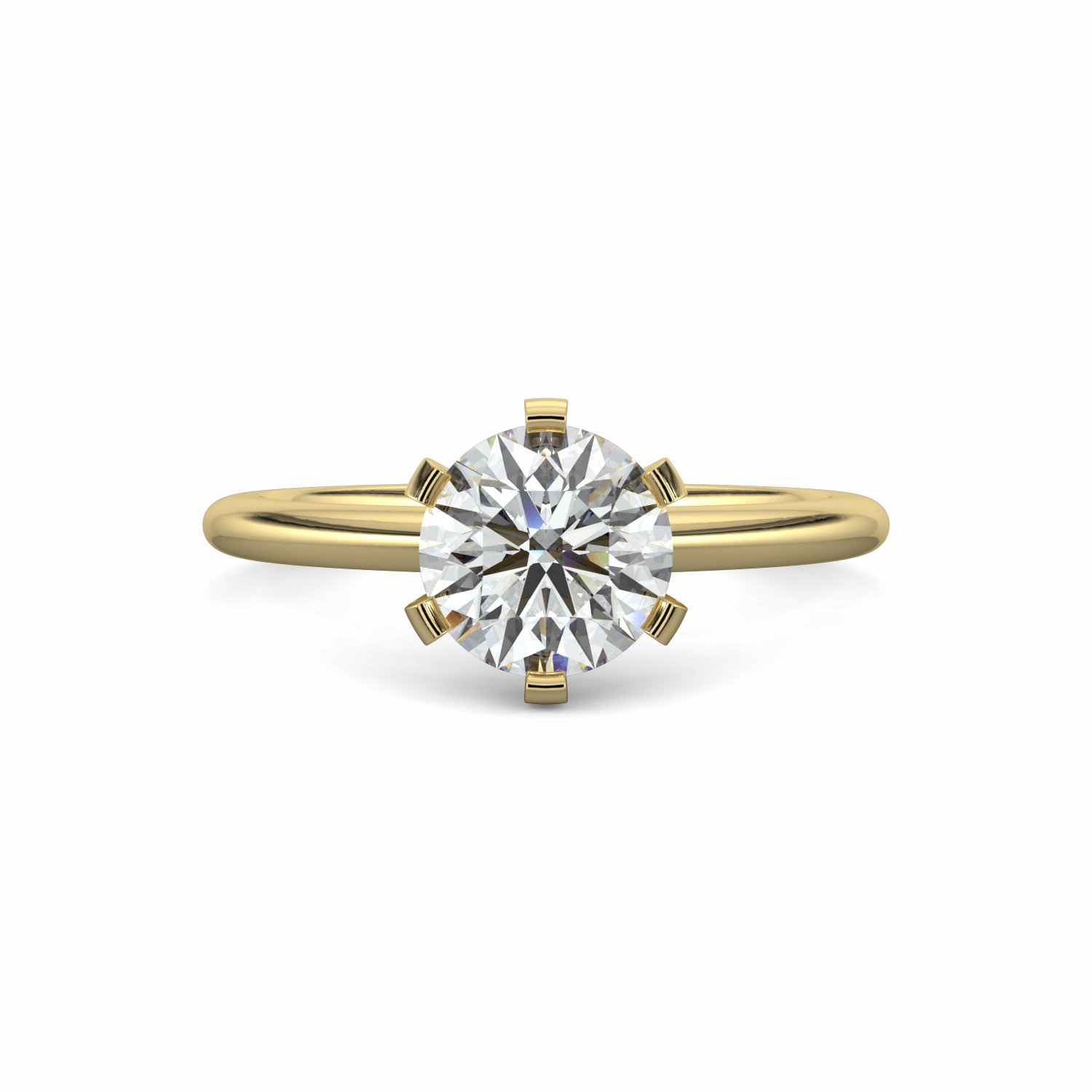 18K White Gold Elvira Diamond Solitaire Engagement Ring