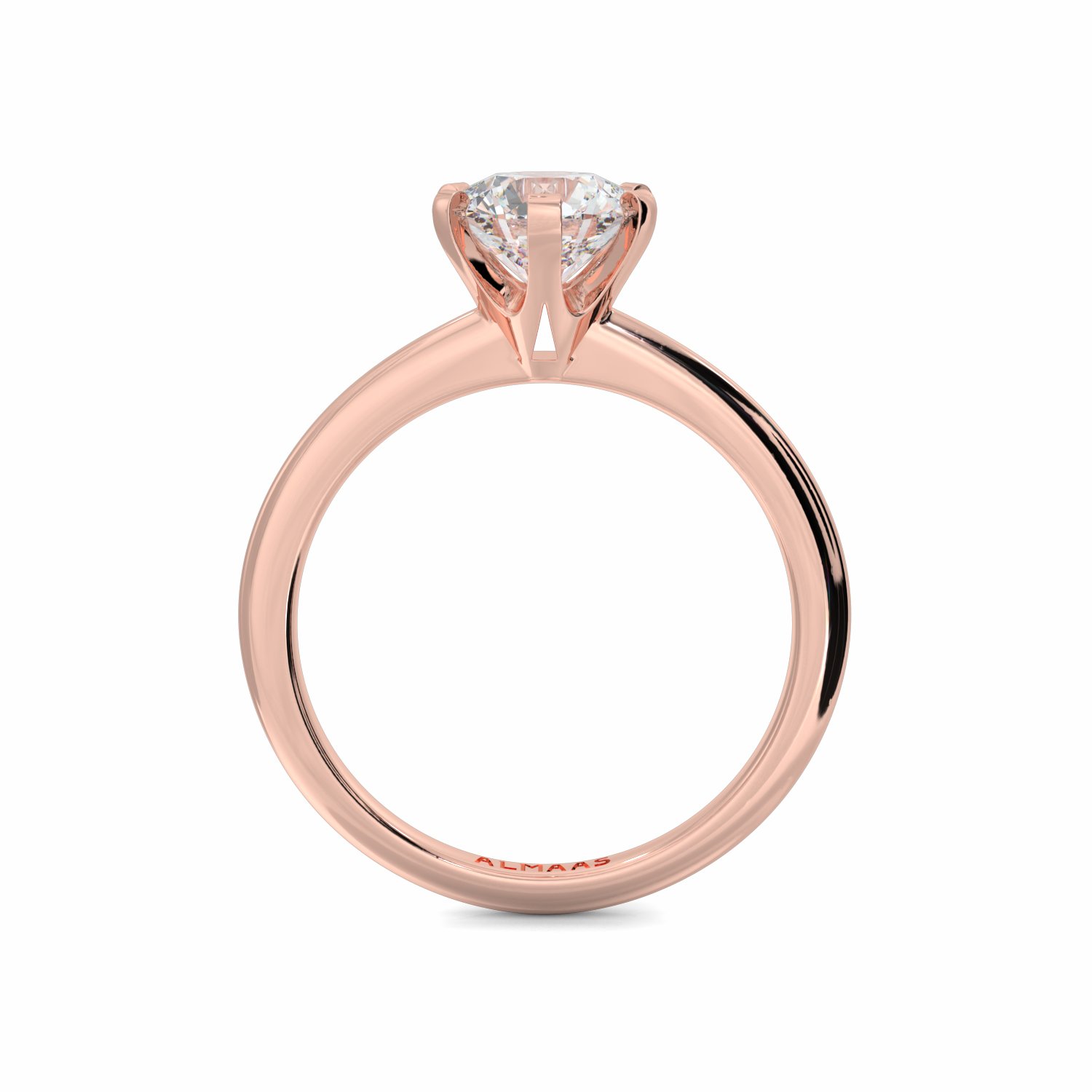 18K Rose Gold Elvira Diamond Solitaire Engagement Ring