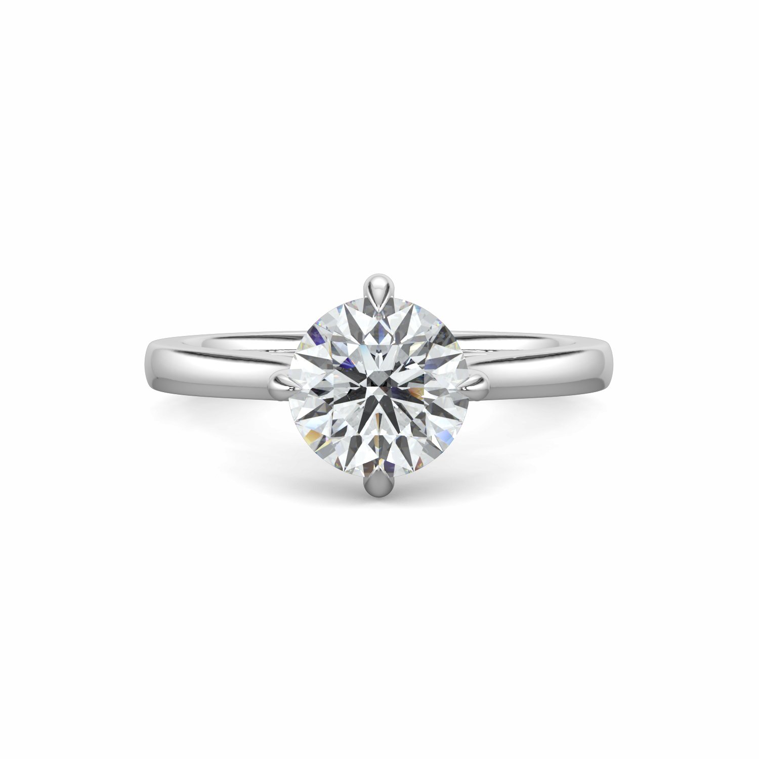 18K White Gold Isla Diamond Soliatire Engagement Ring