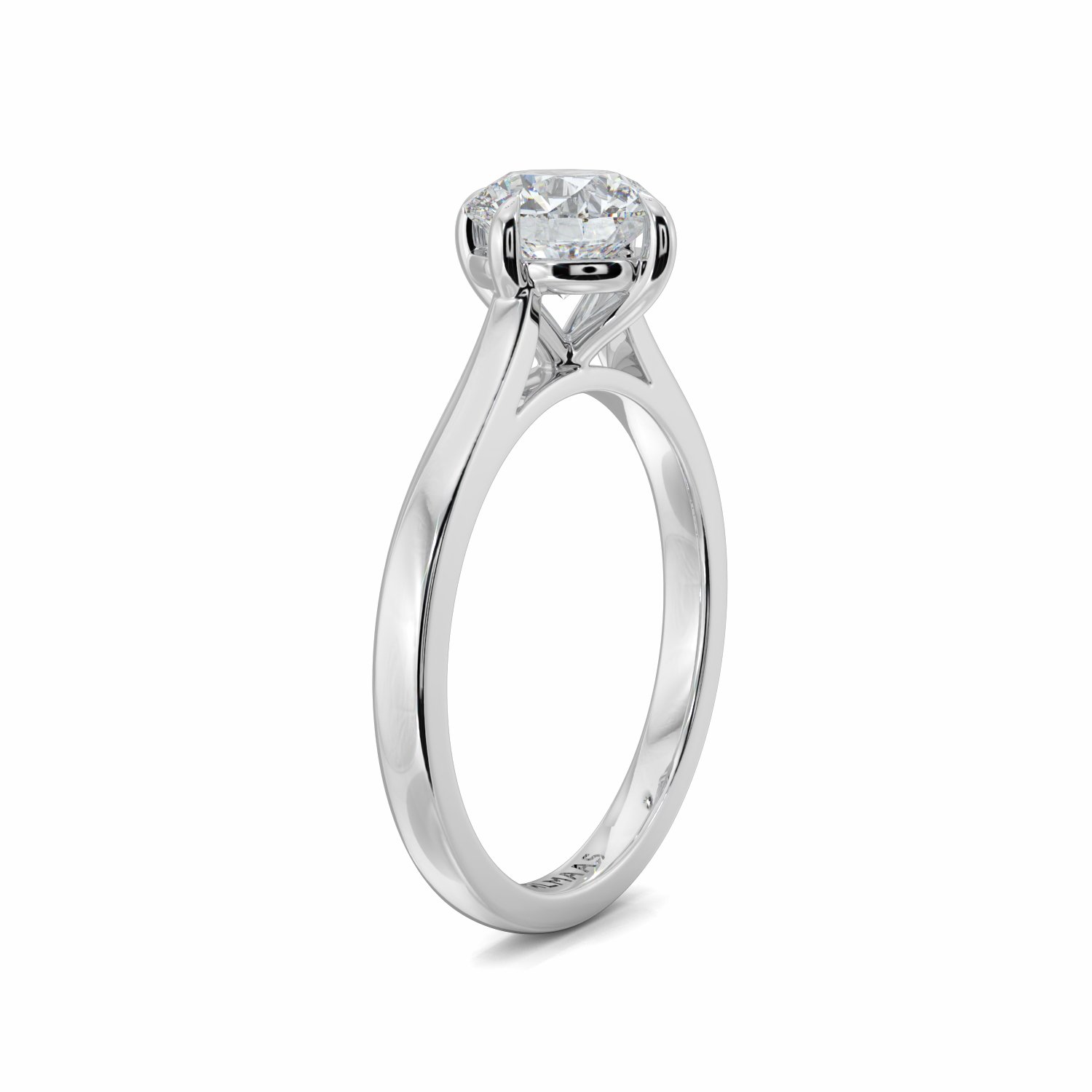 18K White Gold Isla Diamond Soliatire Engagement Ring