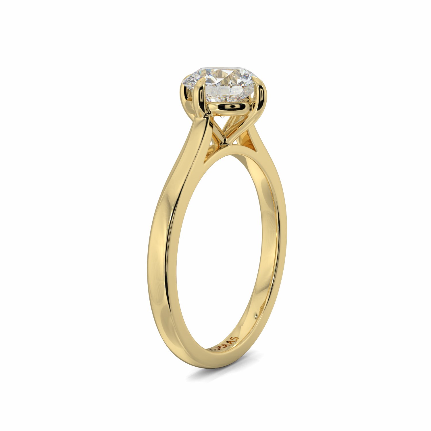 18K Yellow Gold Isla Diamond Soliatire Engagement Ring