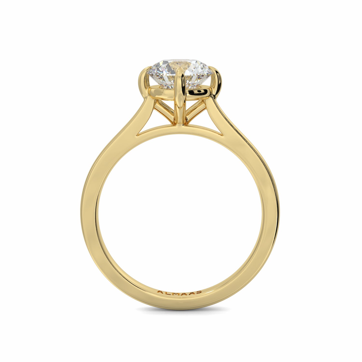18K Yellow Gold Isla Diamond Soliatire Engagement Ring