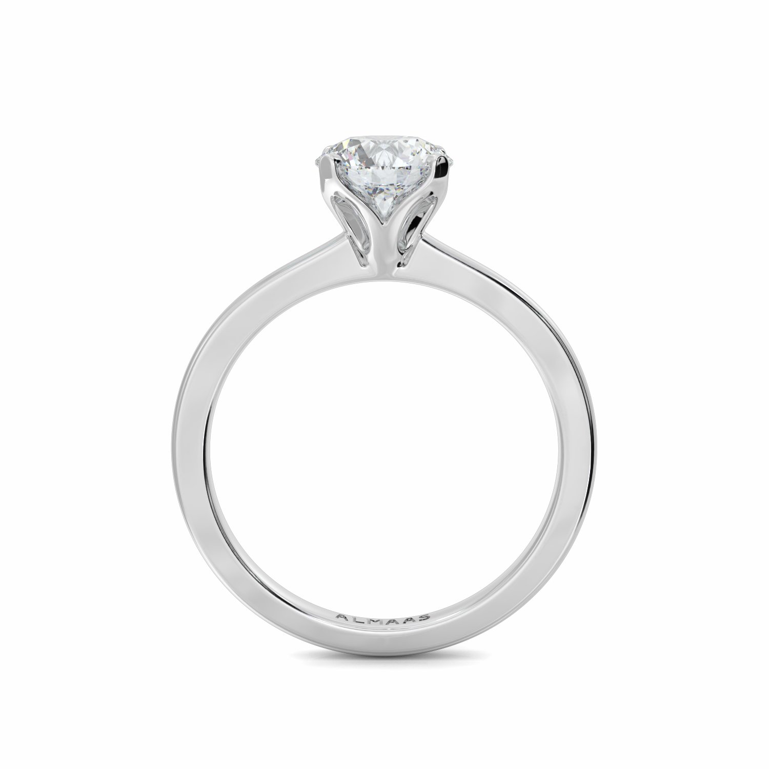 18K White Gold Valencia Diamond Solitaire Engagement Ring