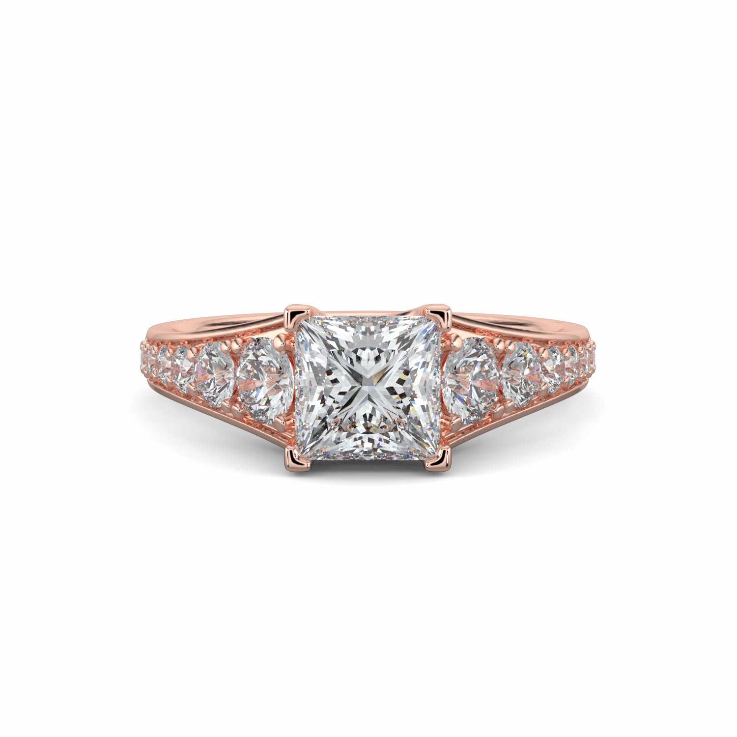 18K White Gold Celestine Engagement Ring