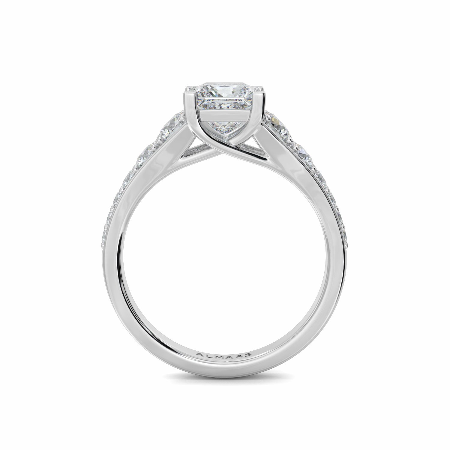 18K White Gold Celestine Engagement Ring