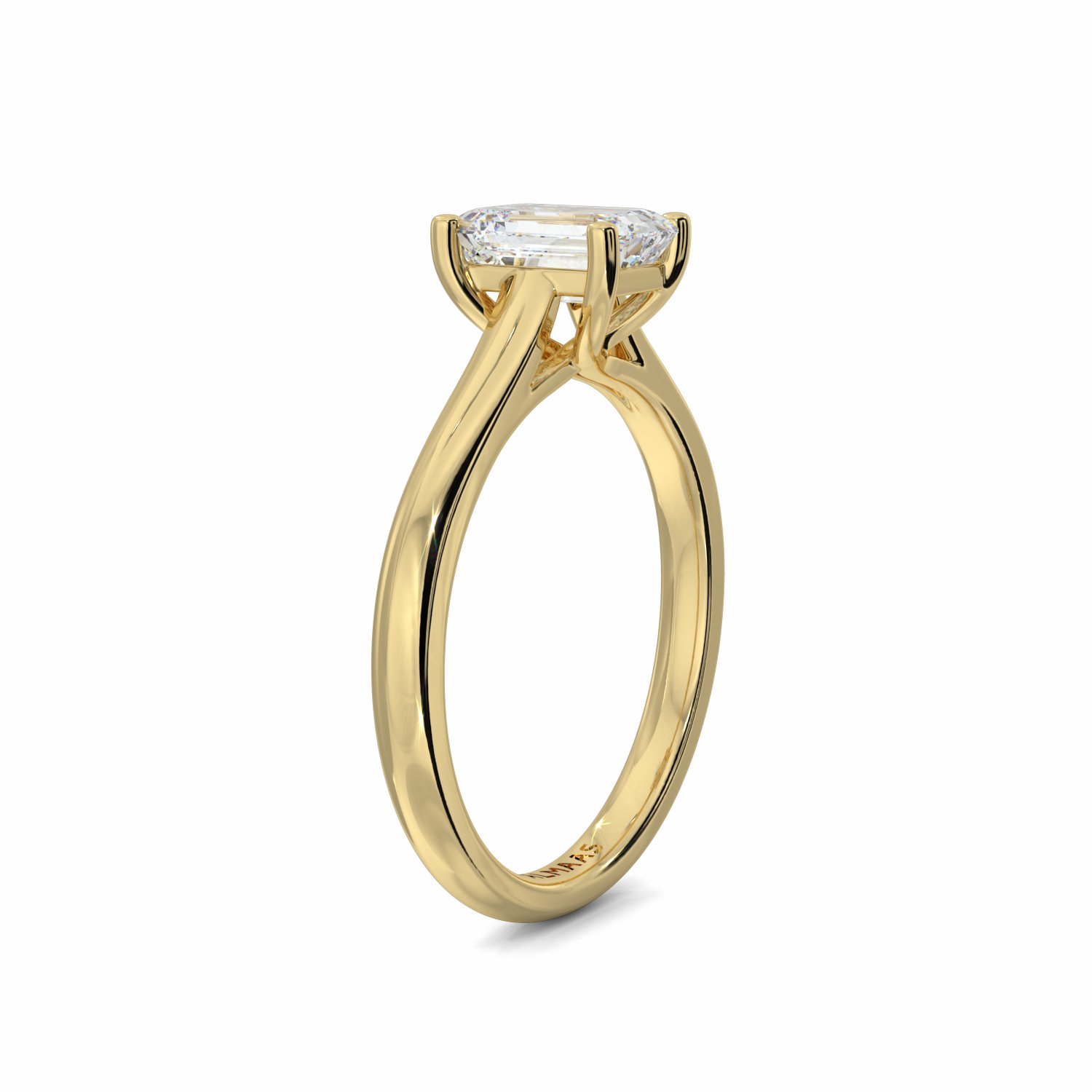 18K Yellow Gold Indiyah Engagement Ring