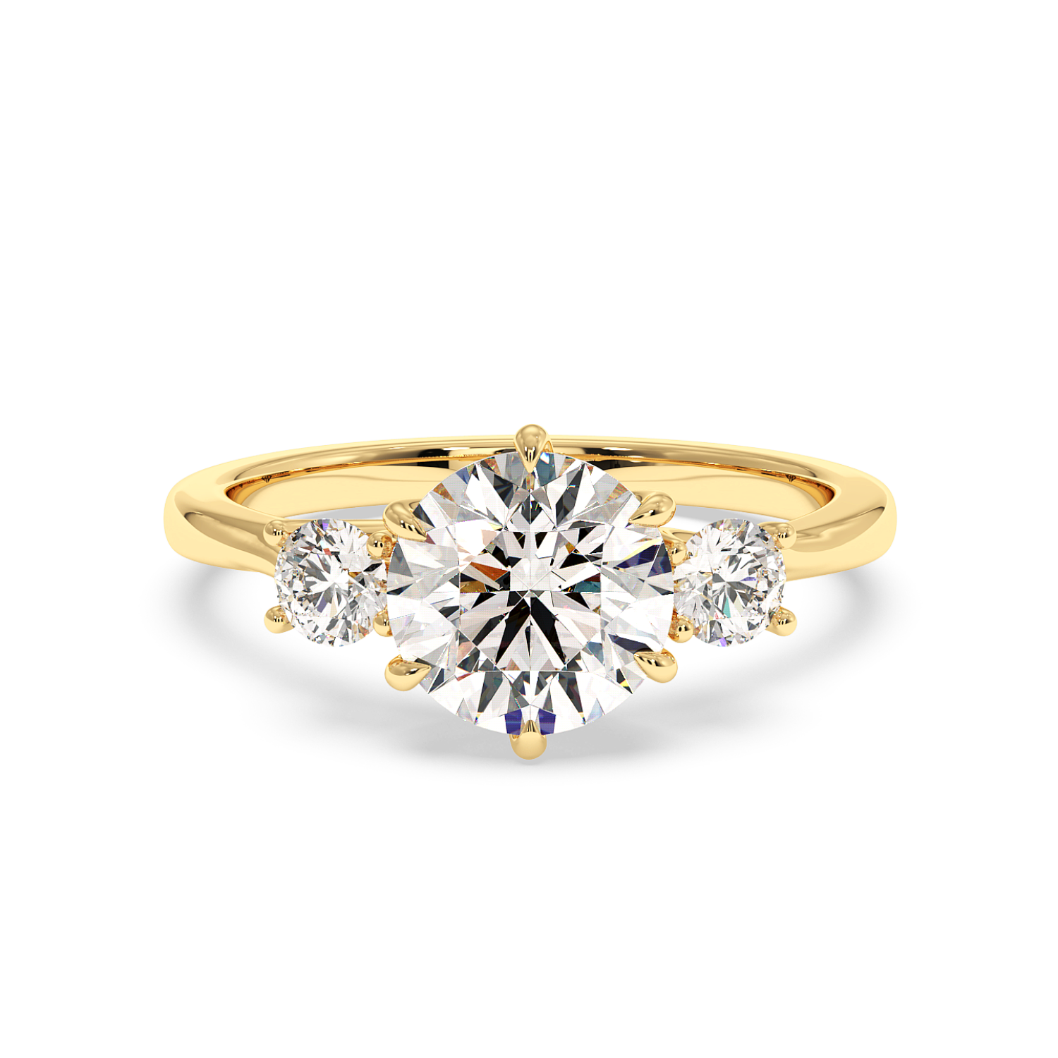 18K White Gold Dove Engagement Ring