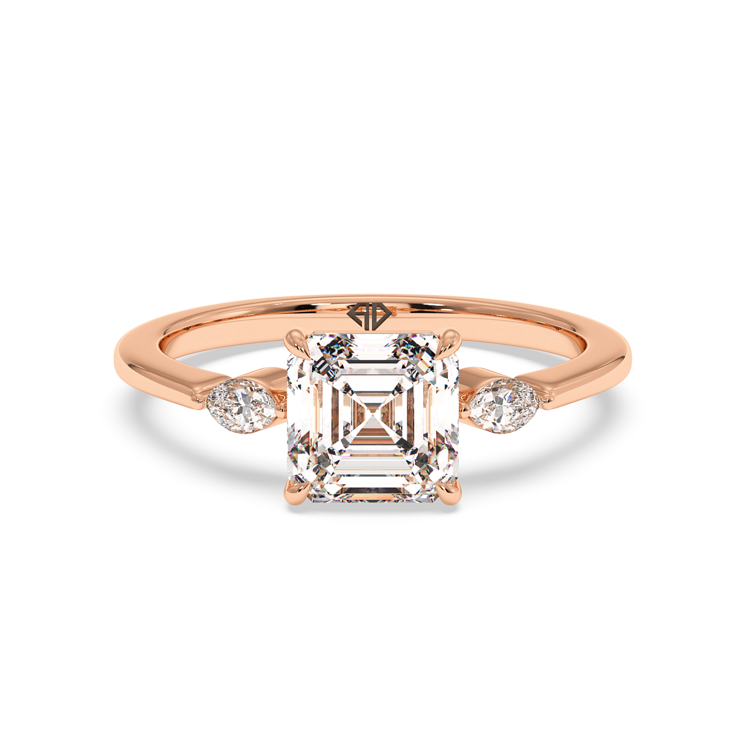 18K Rose Gold Montana Engagement Ring