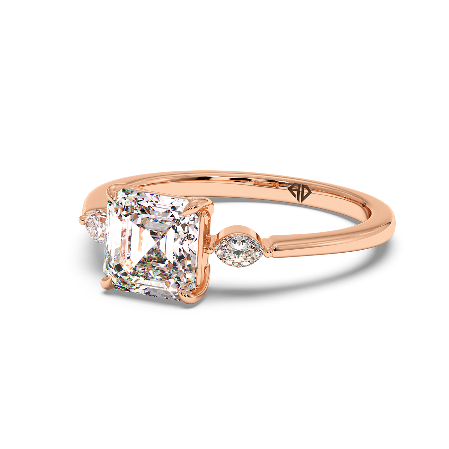 18K Rose Gold Montana Engagement Ring