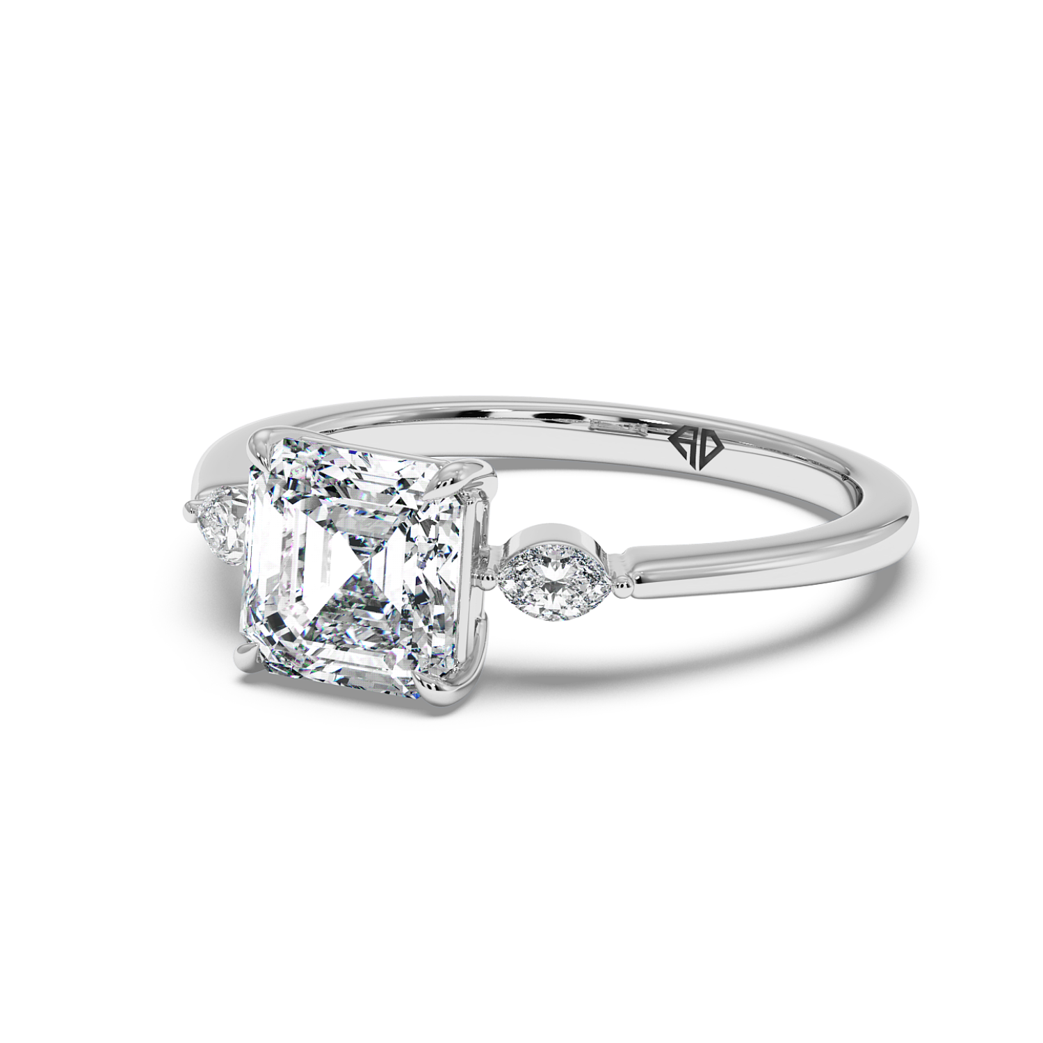 18K White Gold Montana Engagement Ring
