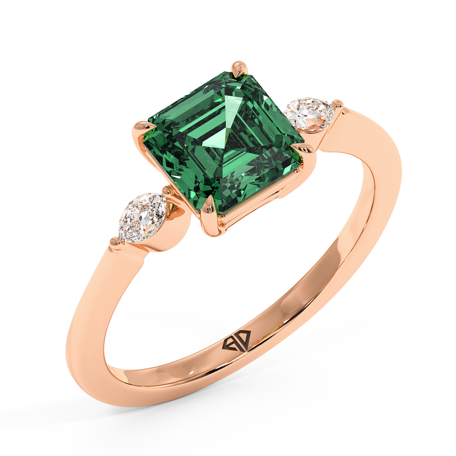 18K Rose Gold Montana Engagement Ring