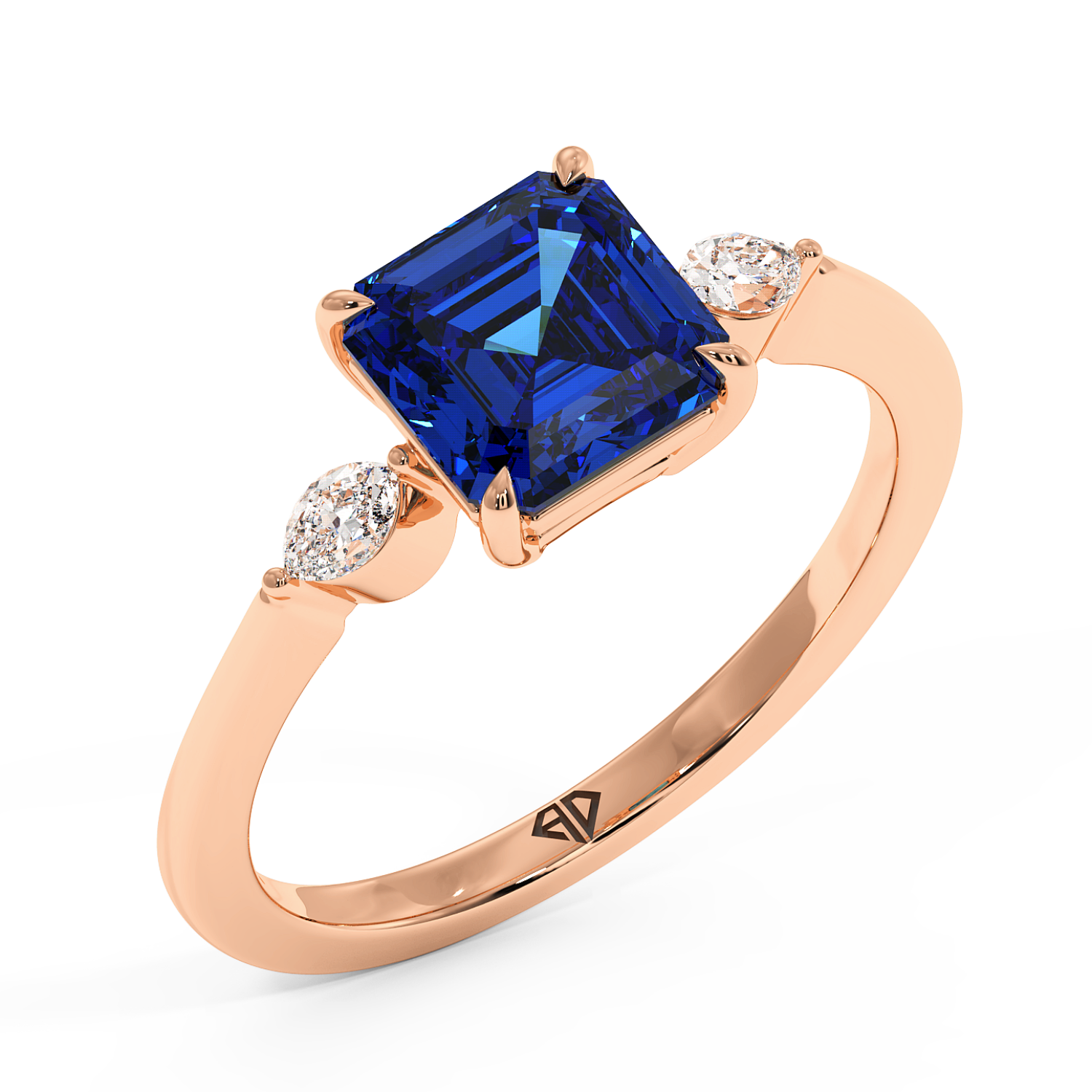 18K Rose Gold Montana Engagement Ring