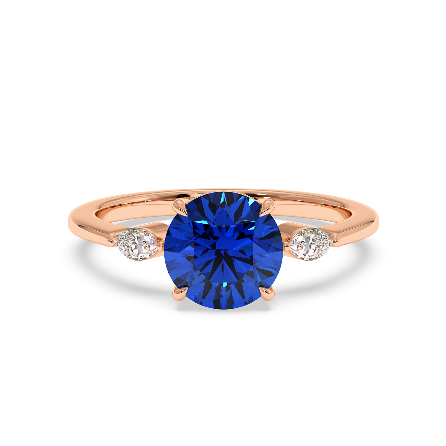 18K White Gold Montana Trilogy Engagement Ring