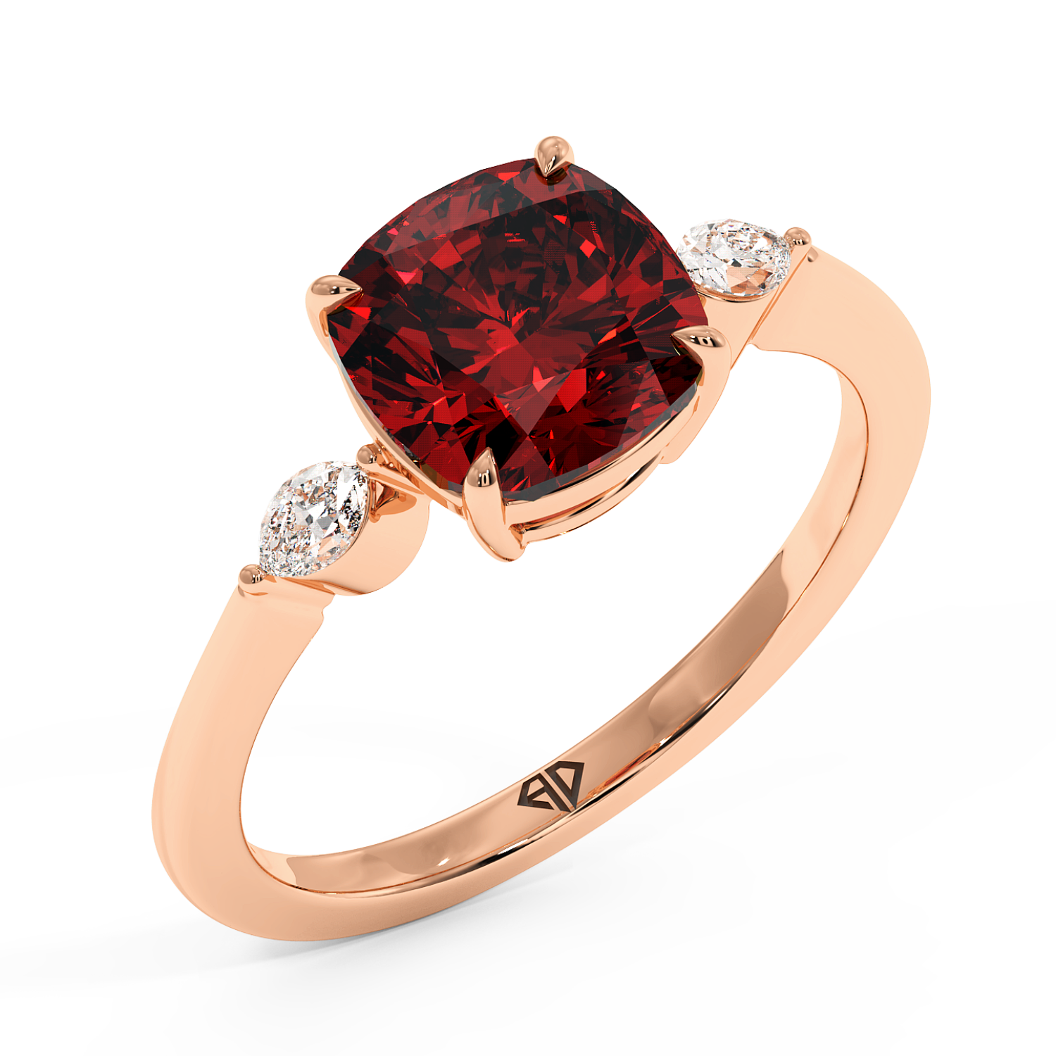 18K Rose Gold Montana Engagement Ring