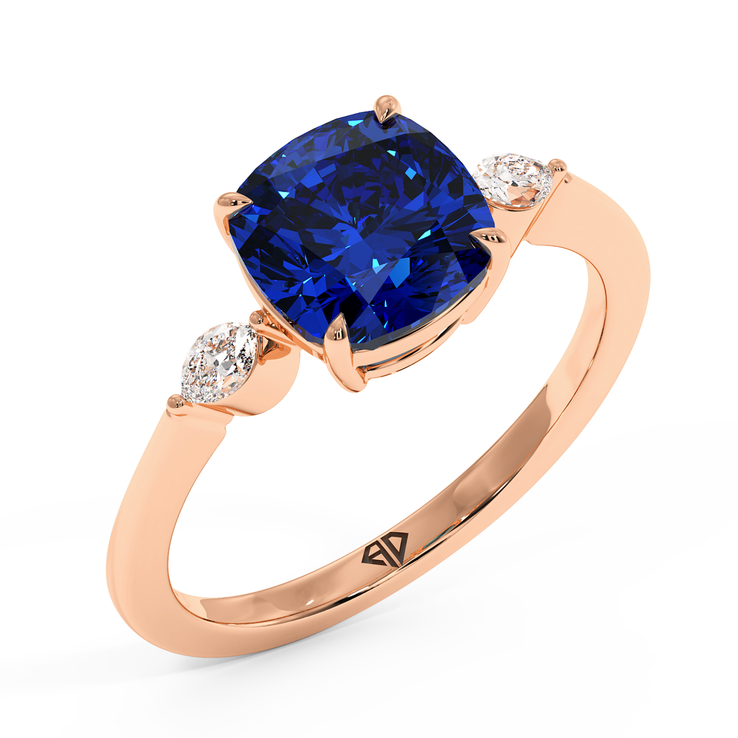 18K Rose Gold Montana Engagement Ring