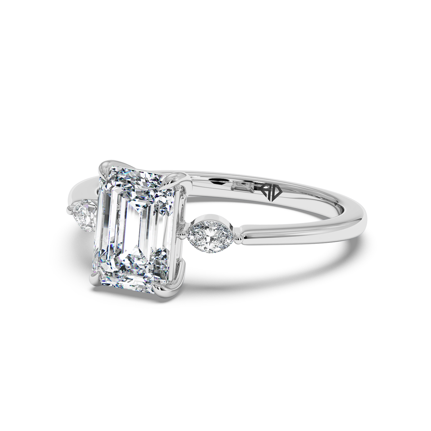 18K White Gold Montana Engagement Ring