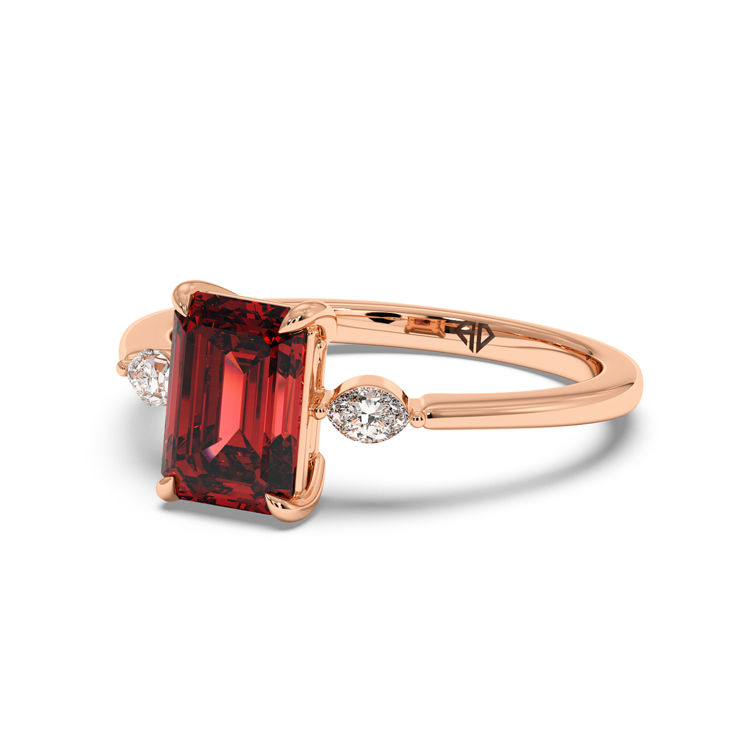 18K Rose Gold Montana Engagement Ring