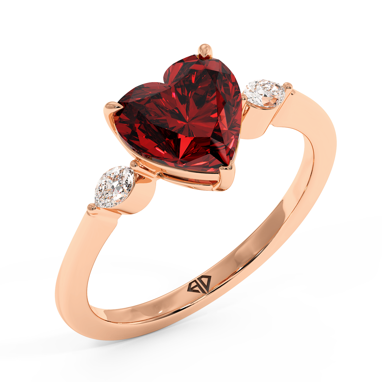 18K Rose Gold Montana Engagement Ring